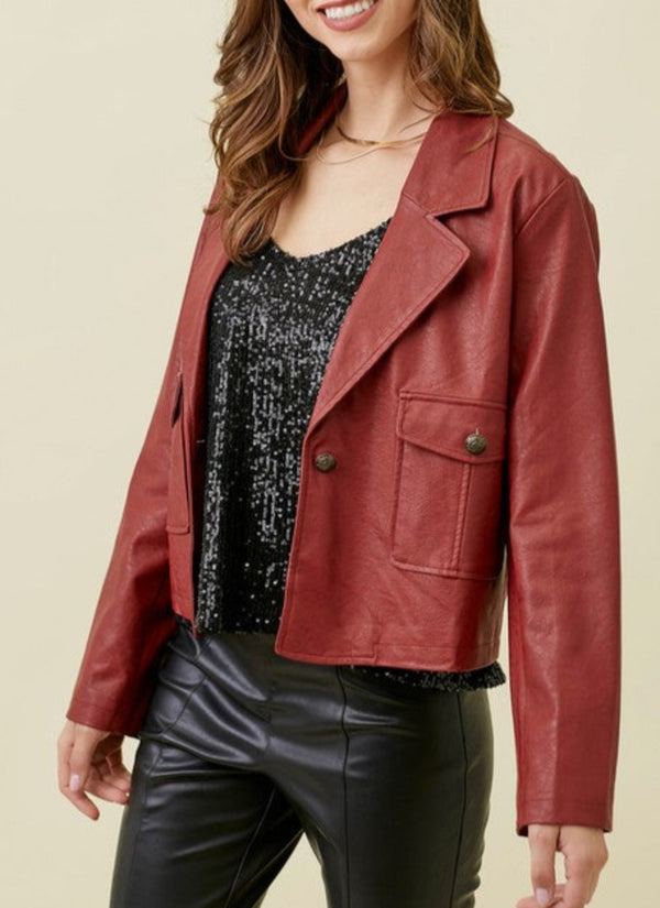 Whitney Faux Leather Jacket