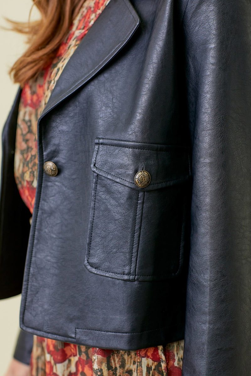 Whitney Faux Leather Jacket